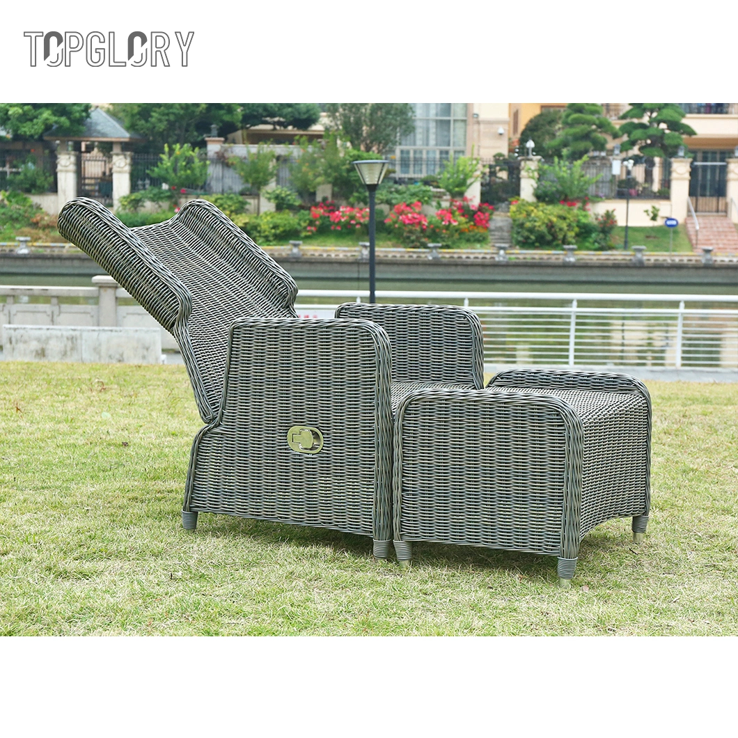 Most Popular Mesh Fabric Outdoor Garden Leisure Reclining Chaise Sun Lounger