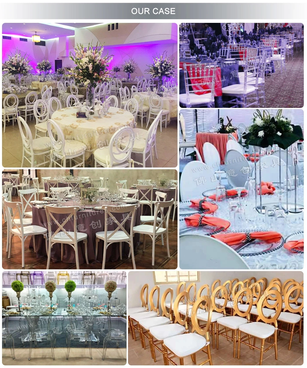 2019 White Wedding Plastic Folding Gladiator Chairs in Ghana (YC-As63)