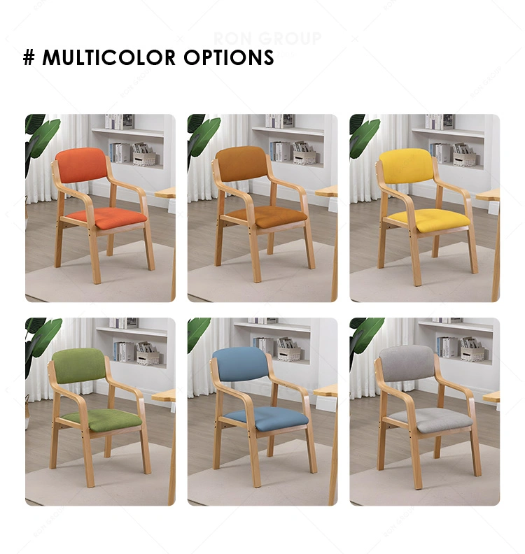 Hot Sale High Quality Restanrant Hotel Bent Beech Wood Vaneer with Fabric Wooden Dining Chair