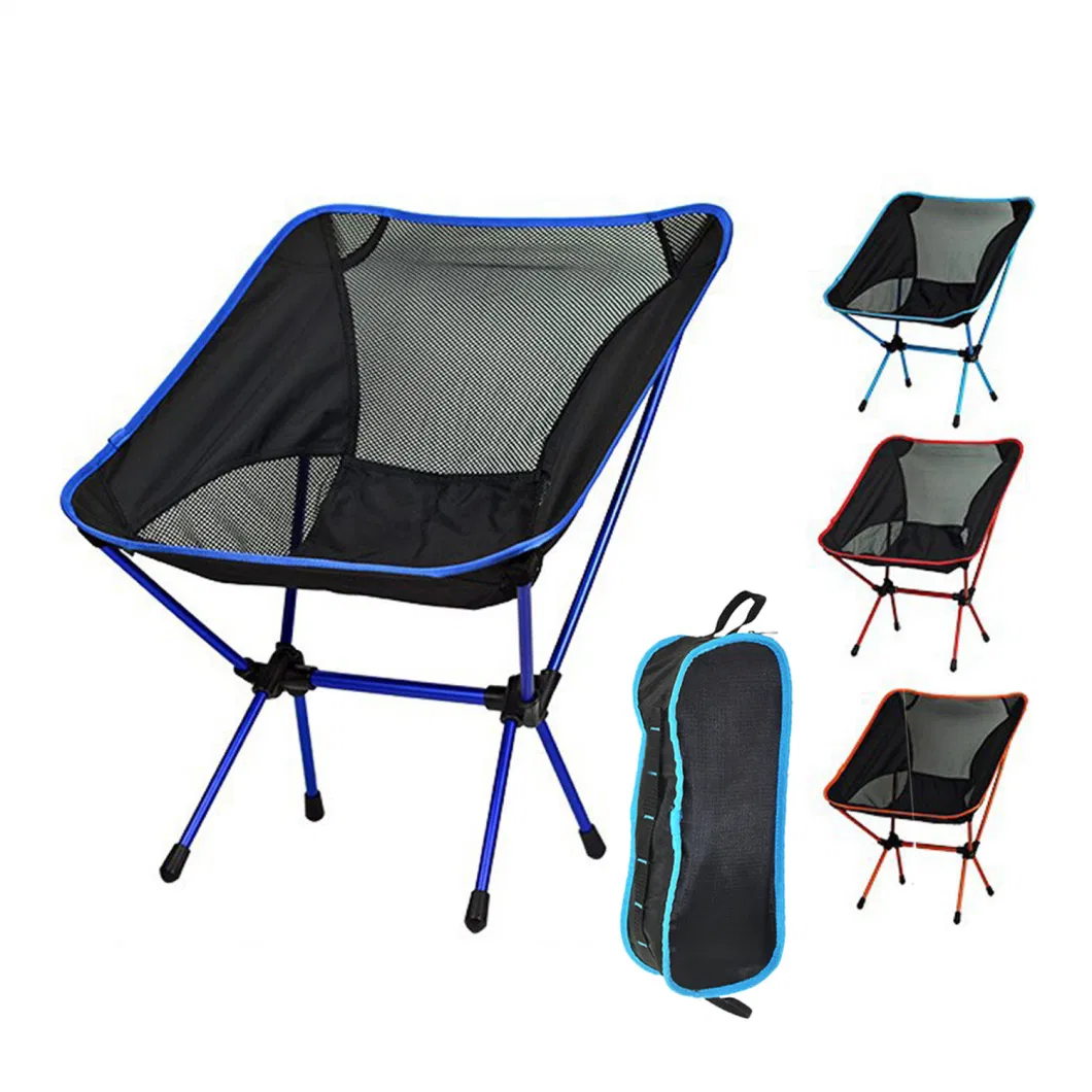 Customized Simple Aluminum Collapsible Portable Folding Rocking Moon Camping Chair