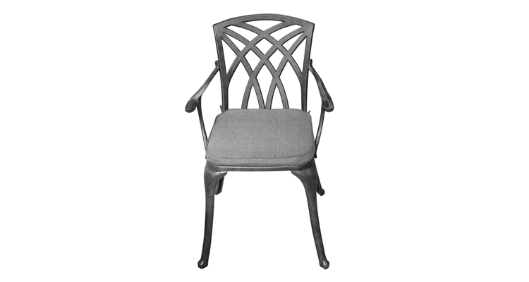 Cast Aluminum Patio Furniture Outdoor Garden Furniture Weston Kd Armchair