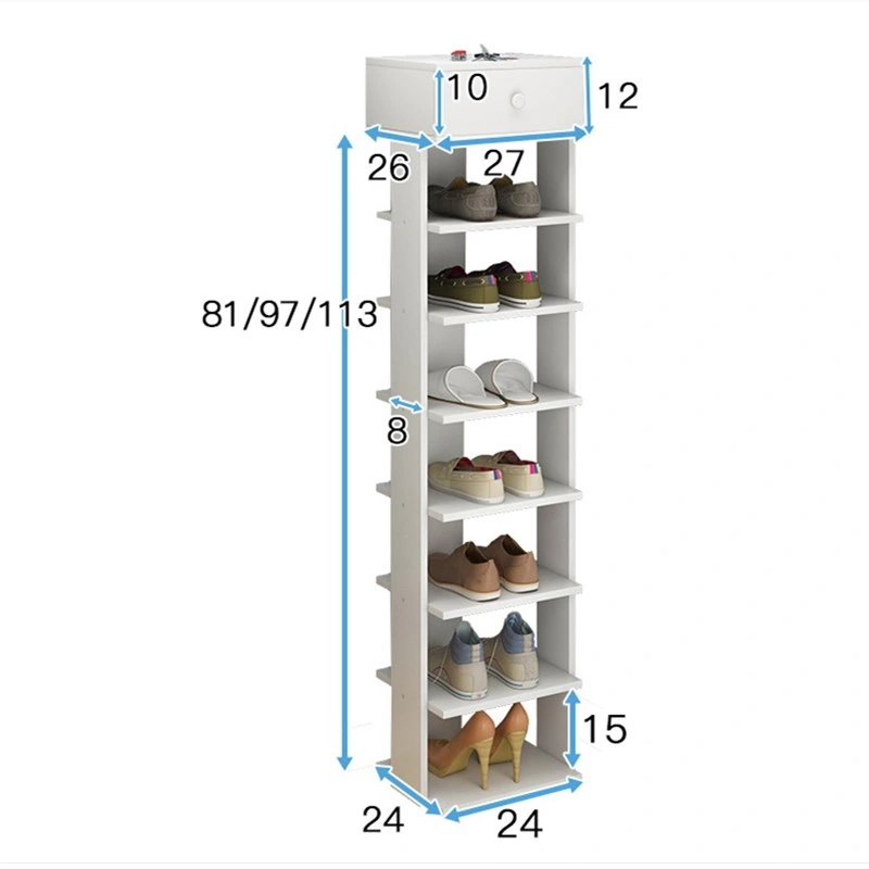 Simple Modern Simple Shoe Rack Multi-Layer Household Storage Cabinet Dormitory Economical Shoe Cabinet Shoe Rack Door Shoe Rack