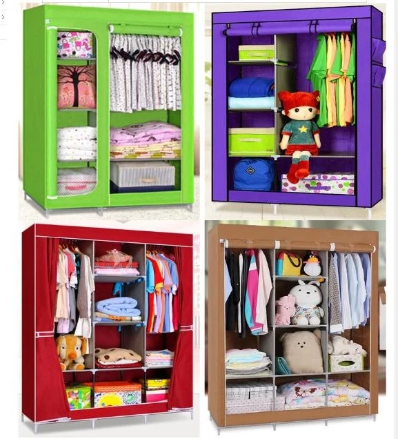 When The Quarter Wardrobe DIY Non-Woven Fold Portable Storage Cabinet (FW-22J)