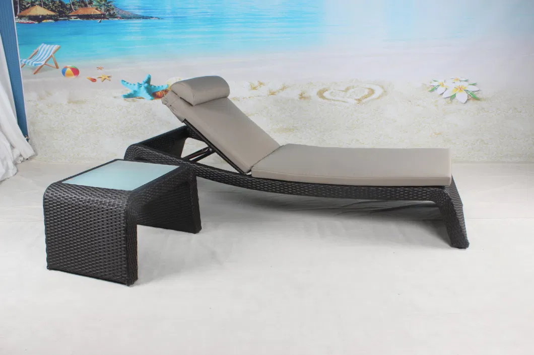 Beach Furniture Pool Lounge Chair Rattan Sun Lounger