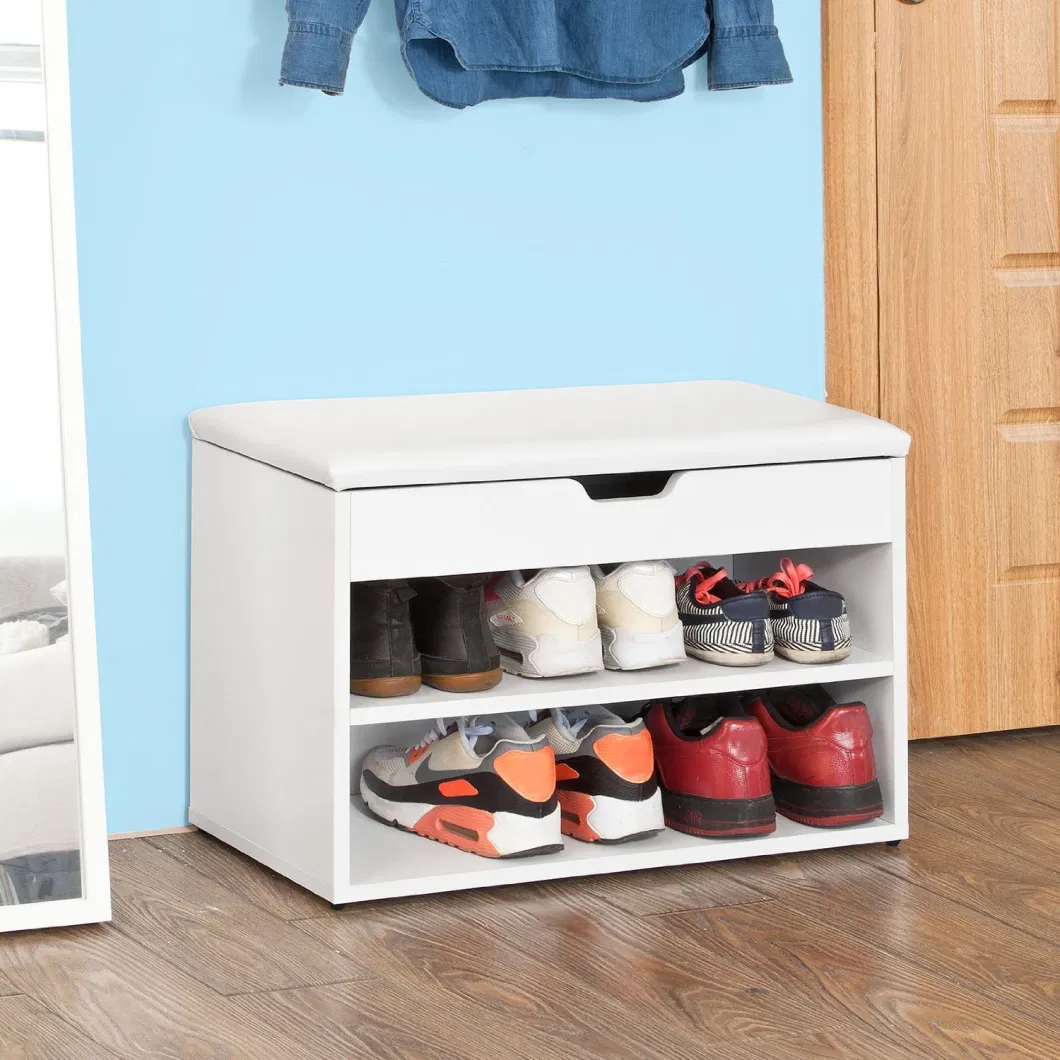 Short Modern Simple Wooden Shoe Rack