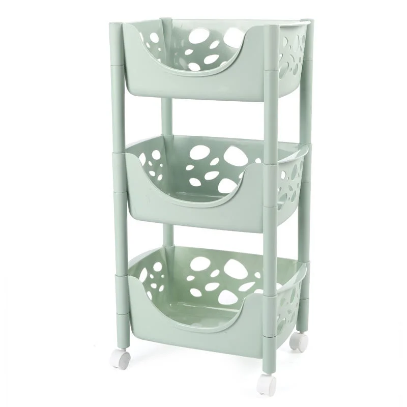 Storage Cart Mobile Shelving Unit Organizer Slide out Rolling Utility Cart Tower Rack