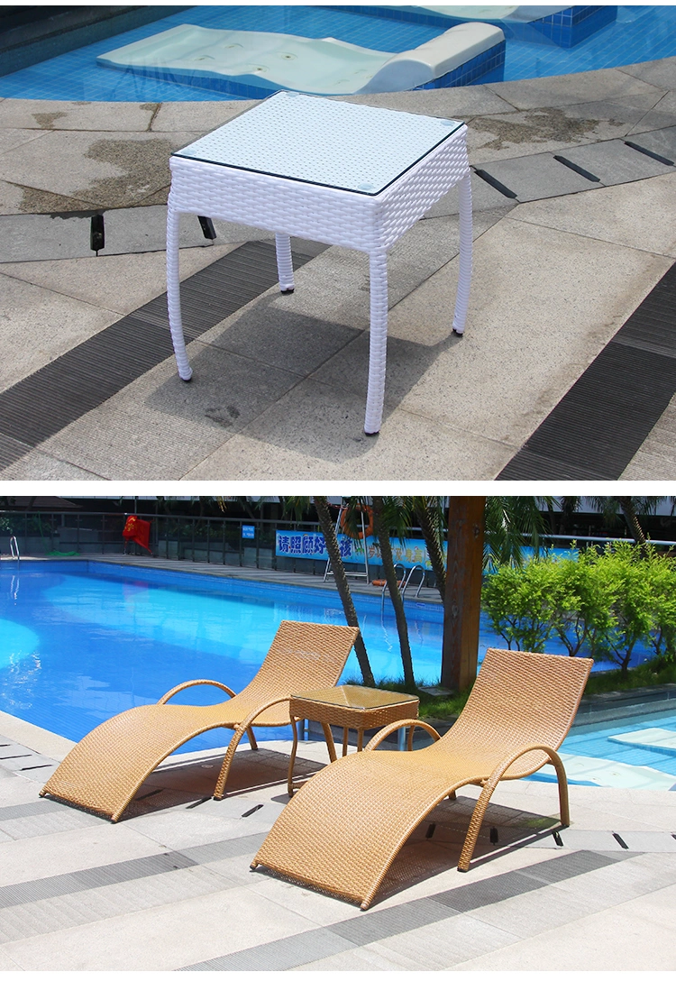 Outdoor Balcony, Leisure Courtyard, Villa, Swimming Pool, S-Shaped Rattan Weaving Lounge Chair