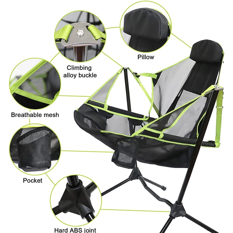 Outdoor Camping Lightweight Convenient Leisure Folding Rocking Chair