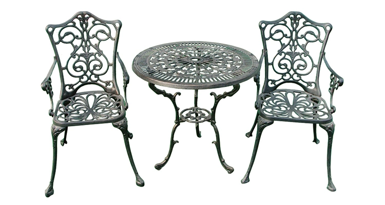 Cast Aluminum Patio Furniture Outdoor Garden Furniture Cavel Bistro Set