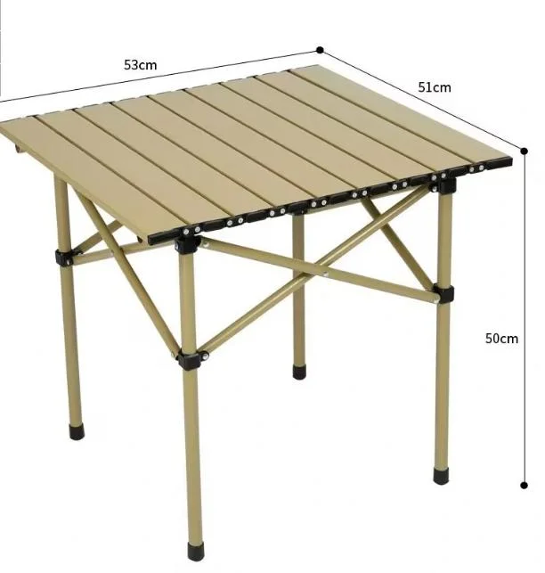 Outdoor Garden Multi-Functional Beach Aluminum Alloy Height Adjustable Folding Table