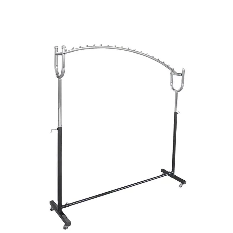 Metal Chrome Adjustable Rolling Garment Rack Clothing Garment Rack