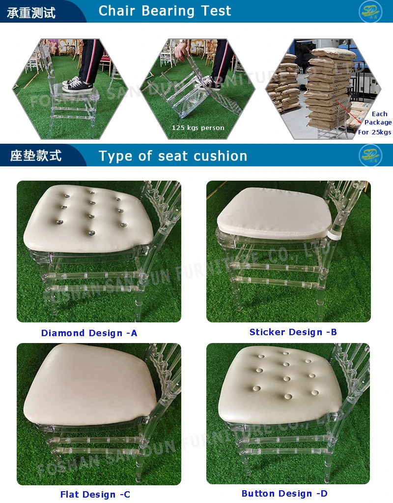 Hot Sale Clear Transparent Plastic Resin PC Event Outdoor Wedding Furniture Chair