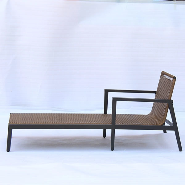 Modern Style Swimming Pool Nordic Poolside Lounger Rattan Chair Lying Bed