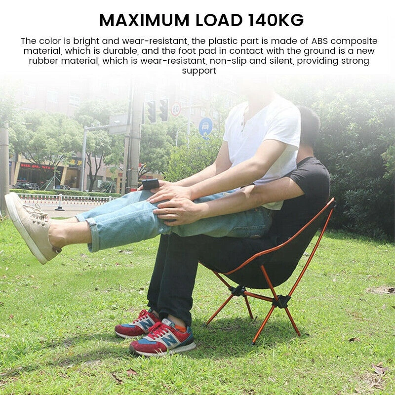 Customized Simple Aluminum 7075 Fram Collapsible Folding Heavy Duty Rocking Moon Camping Chair