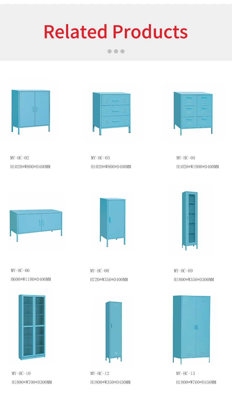 Metal Steel Household Single Door Wardrobe Locker