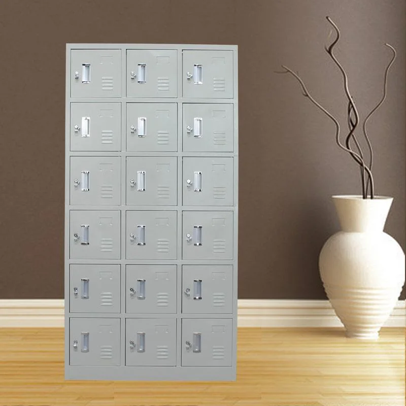 18 Door Staff Dormitory Iron Household Storage Storing Multiple Shoe Cabinets Cupboards