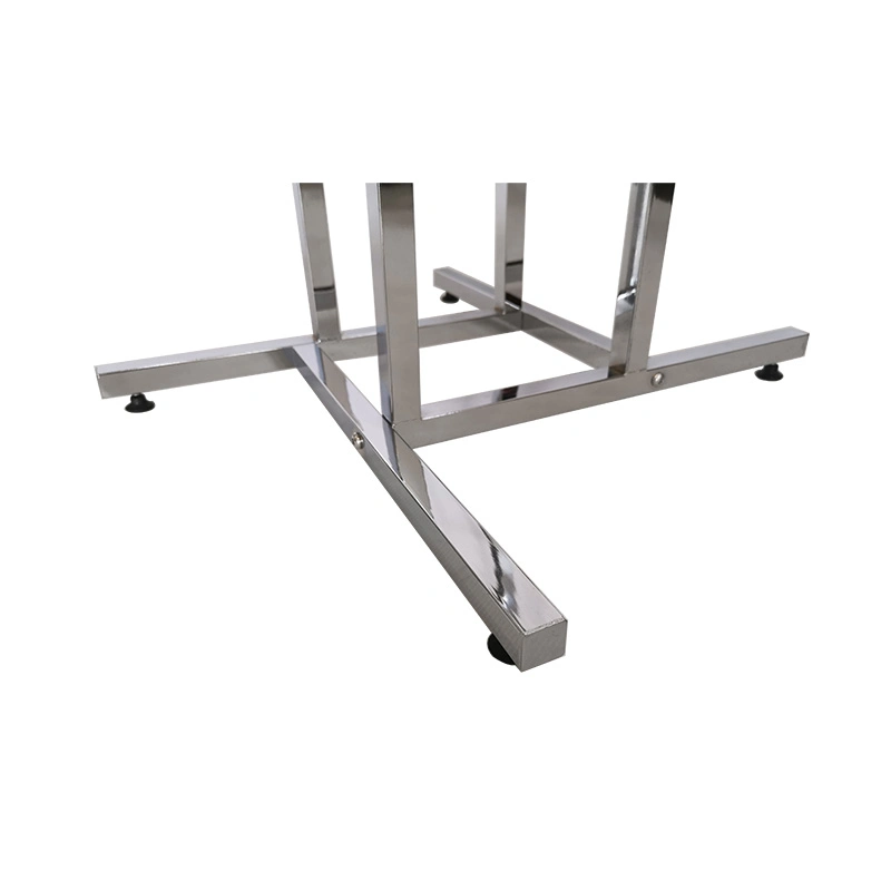 Folding Chrome Removable Garment Display Rack with 4 Rails