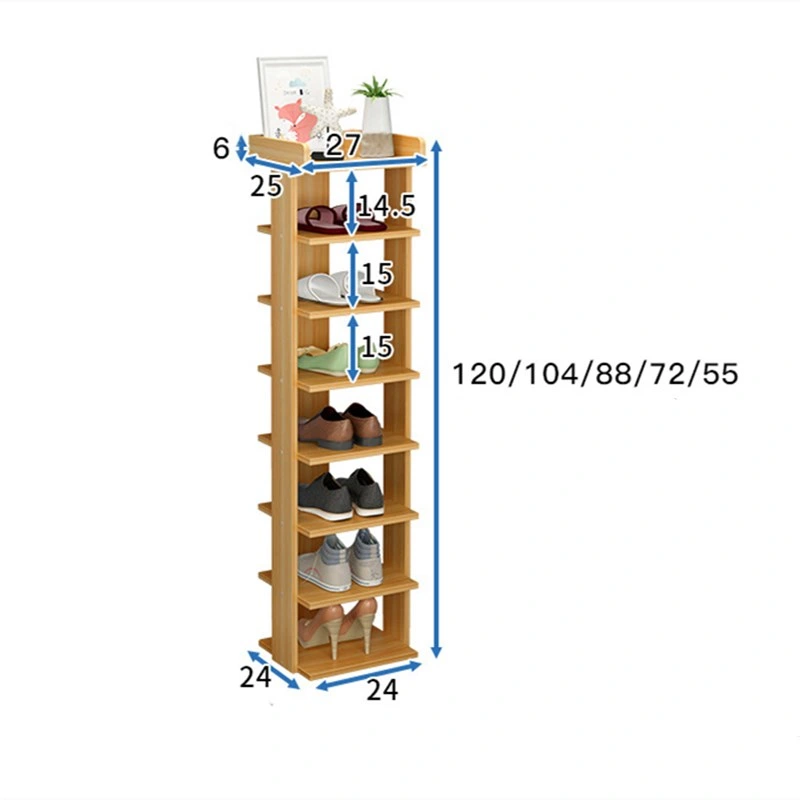 Simple Modern Simple Shoe Rack Multi-Layer Household Storage Cabinet Dormitory Economical Shoe Cabinet Shoe Rack Door Shoe Rack