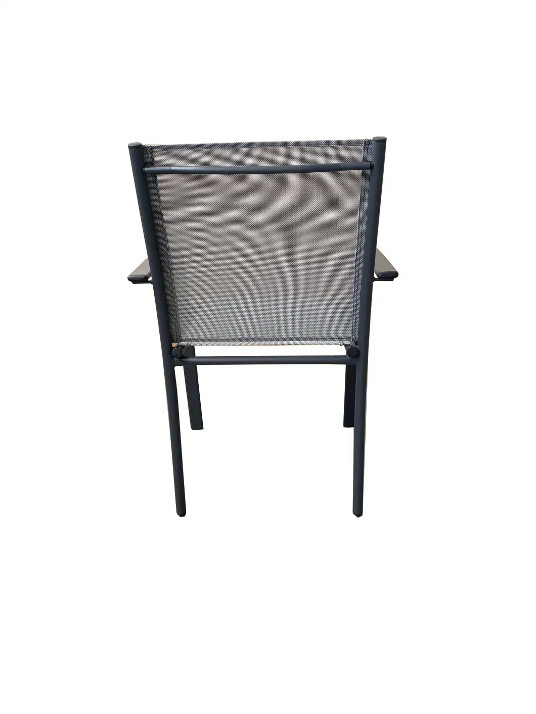 Outdoor Garden Black Mixed White Textilene Chair