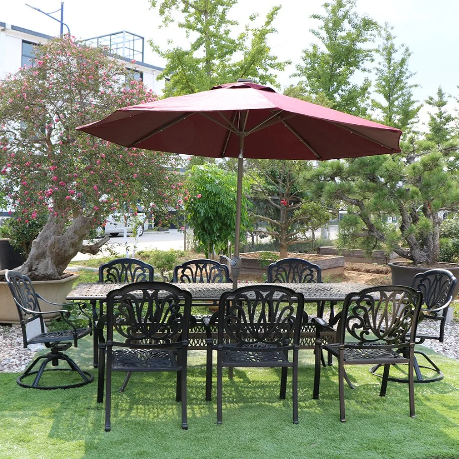 42 Inch Black Outdoor Round Dining Table Outdoor and Garden Table