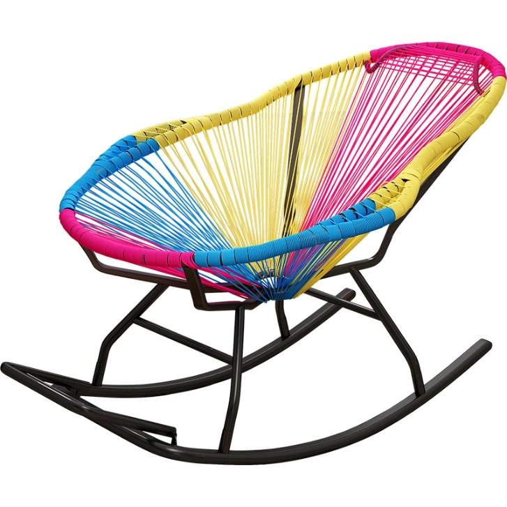 China Wholesale Outdoor Patio Beach Seaside Picnic Camping Furniture Chairs Rocking Rattan Chair