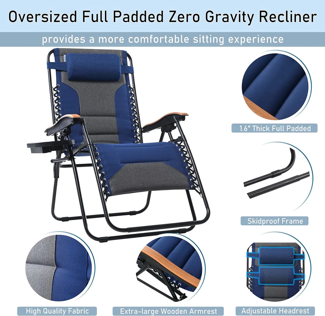 Woqi Outdoor Indoor Adjustable Reclining Durable Folding Chair