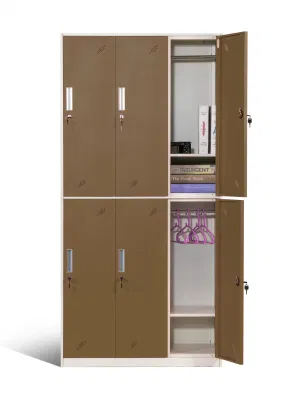 Промышленные шкафчики Entryway шкафчик коричневый 6 металлический ящик для блокировки двери школы