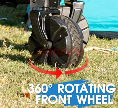 Тележка для вагона Cacces Collapsible Folding Utility с колесами 8&quot; телескопическая рукоятка для использования на открытом воздухе в саду и на пляже, все цвета, размеры фабричная оптовая продажа O006fw