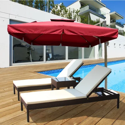 Горячая продажа плетеной Garden Lounge стул современной патио для отдыхающих стул плетеной шезлонг на пляже алюминия кровать для использования вне помещений шезлонге Sun