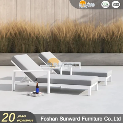 Индивидуальный современный оптовый открытый алюминиевый салон Bed Garden Patio Resort В отеле есть холл с мягкой подушкой