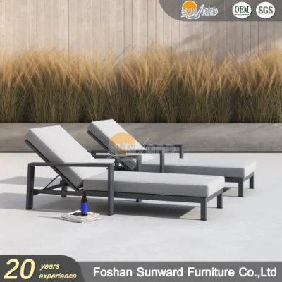 Индивидуальный современный оптовый открытый алюминиевый салон Bed Garden Patio Resort В отеле есть холл с мягкой подушкой
