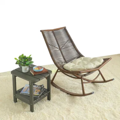 Открытый сад внутренний дворик Rattan Алюминиевый шезлонг