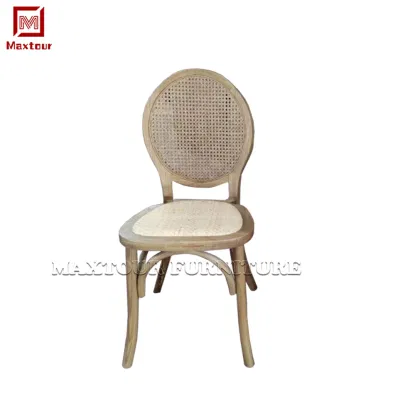 Винтик-дерево в стиле виноградников Rattan Weave Круглый ужин из дерева Кафедра для домашнего офиса Villa Park мероприятия Свадьбы