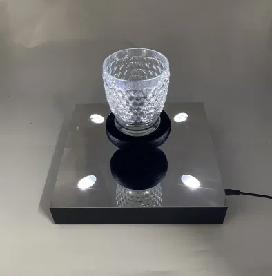 Акриловый магнитного основания Levitation вращающихся обувь бачок мобильному телефону дисплей стойки для рекламы