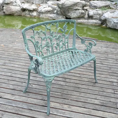 Литая алюминиевая мебель для сада Садовая мебель Rose Bistro Set