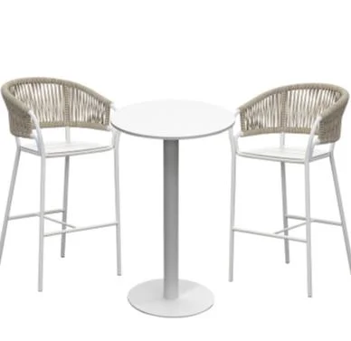 Открытый бар стул Rattan Вилла High Stool