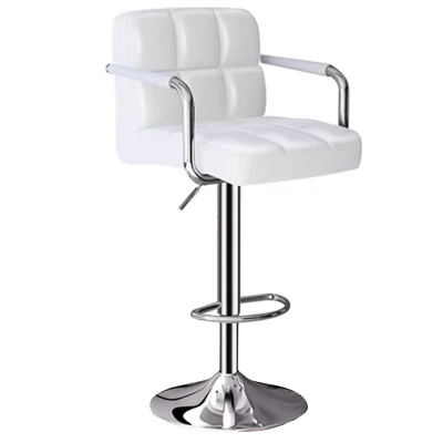 Nordic Kitchen Leather PU контурная задняя панель бар Stool Cafe High Стулья для бара