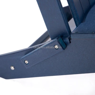 HDPE стул пластиковый открытый дворик Складной стул Адирондак HDPE пластмассовые деревянные стулья синего цвета