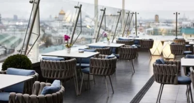 Набор мебели из ротанга набор для кухни в спа-центре Wicker Hote Resort Dining Sets для активного отдыха Мебель Желтый алюминиевый стул столовая и мебель настольного сада