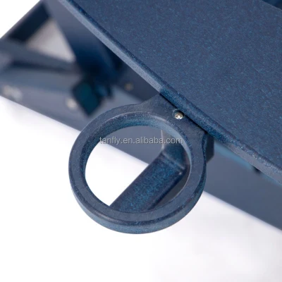 HDPE стул пластиковый открытый дворик Складной стул Адирондак HDPE пластмассовые деревянные стулья синего цвета