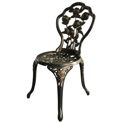 Литая алюминиевая мебель для сада Садовая мебель Rose Bistro Set