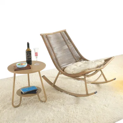 Открытый сад внутренний дворик Rattan Алюминиевый шезлонг