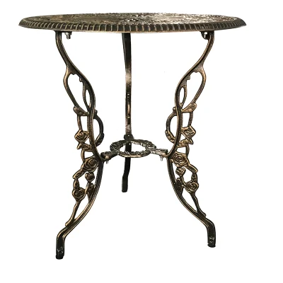 Литая алюминиевая мебель для сада Садовая мебель Rose Bistro Set