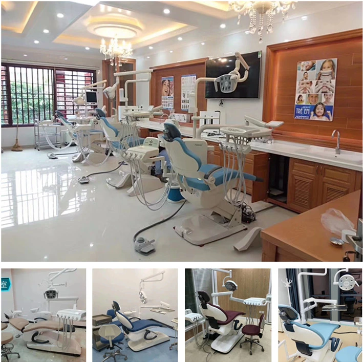 Safety Dental Unit Chair Luxury Set with Free Light Cure for Portable Dental Chair/Dental Clinic Chair