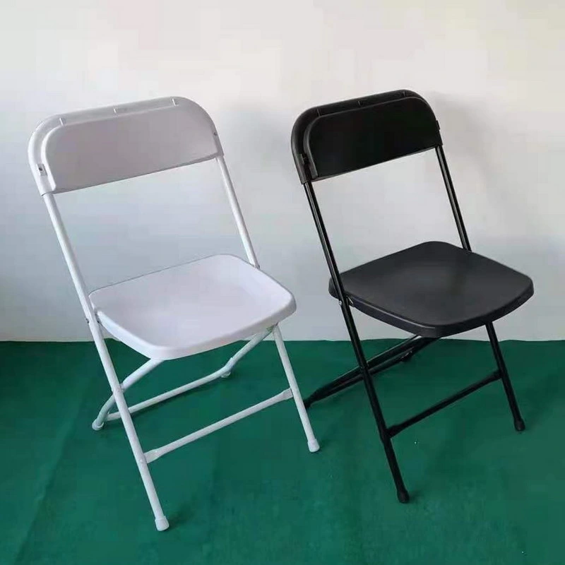 Commercial Grade White Plastic Folding Beach Chair for Indoor or Outdoor Events