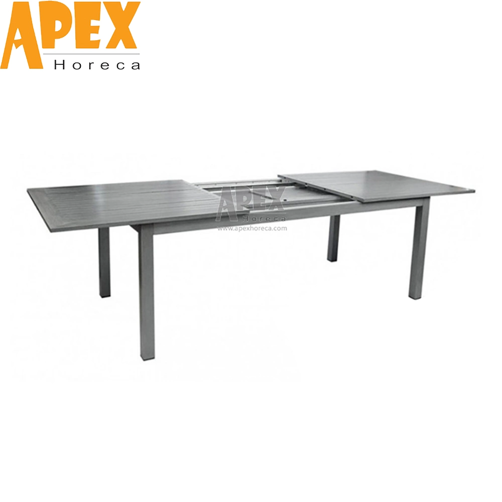 Modern Classic Outdoor Garden Living Room Furniture Expandable Aluminum Dining Table