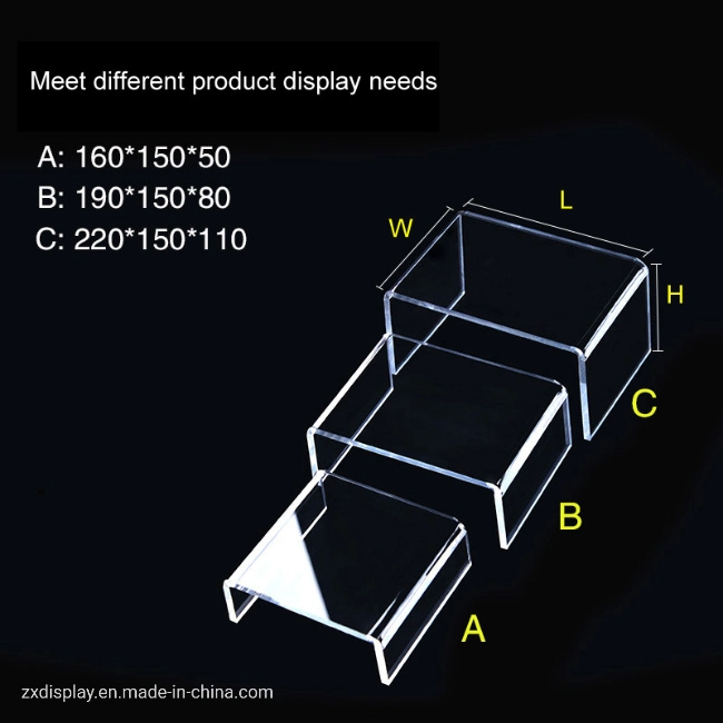 Acrylic Cosmetics Display Stand / Jewelry Rack / Shoe Display Holder