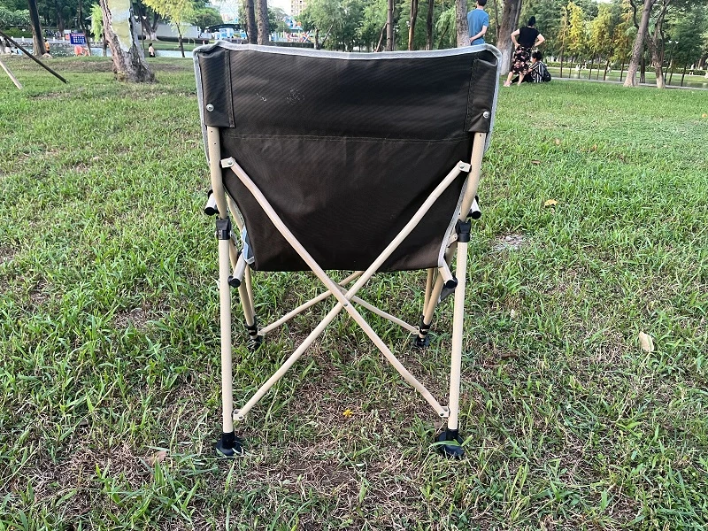 Heavy Duty Folding Camping Chair with Hard Arm Rest Beach Chair