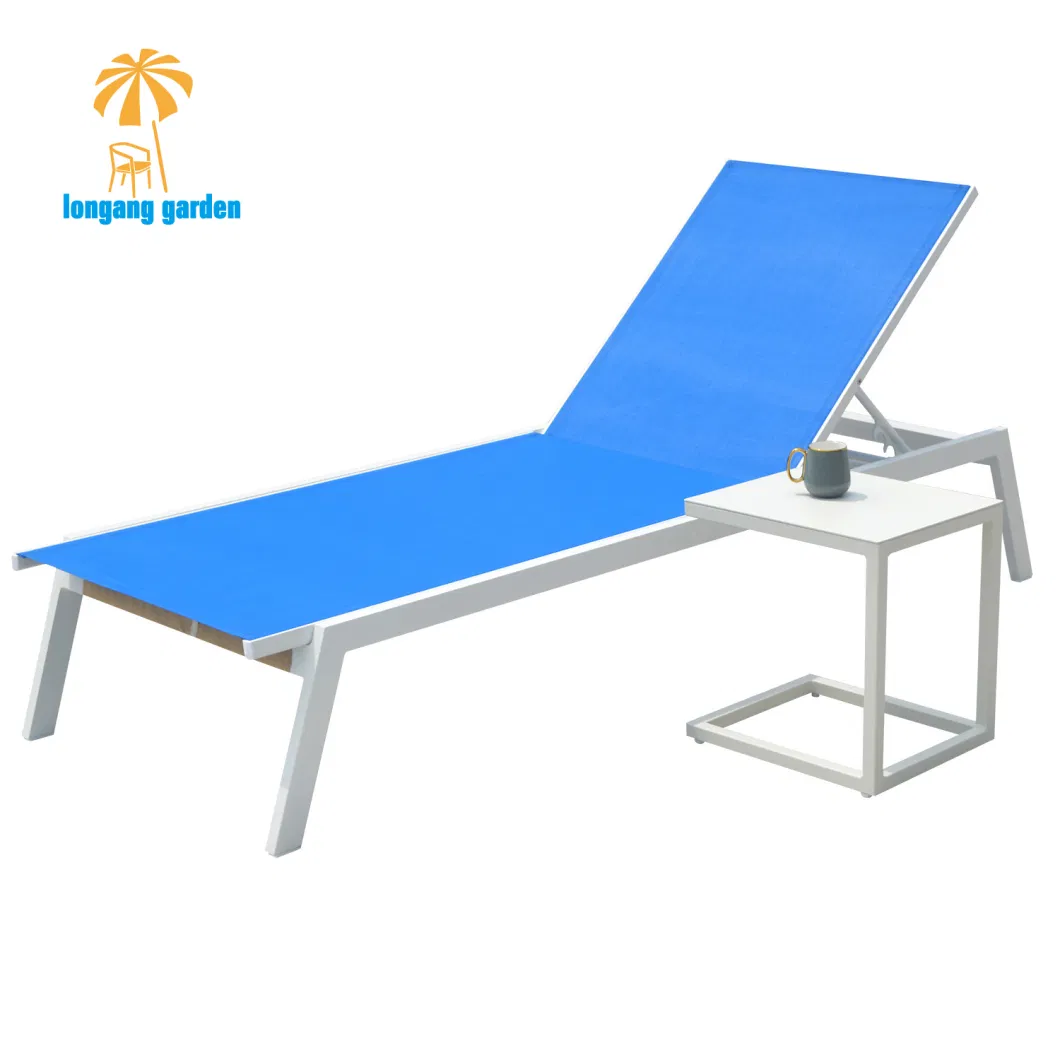 Factory Price Outdoor Swimming Pool Beach Chair Aluminum Folding Chairs Indoor Adjustable Customized Chaise Sun Loungers