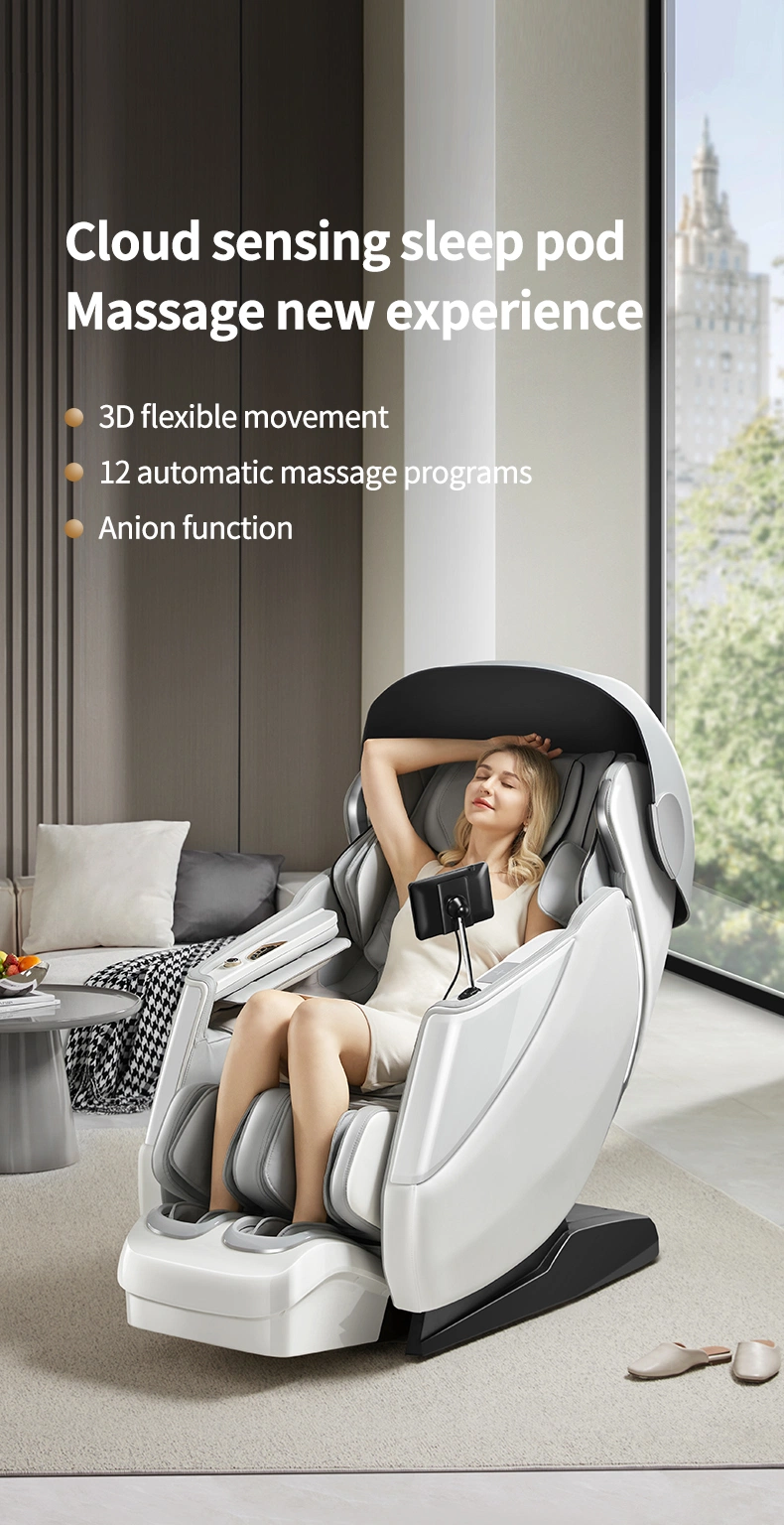 Air Pressure Multifunctional Sillon Masajeador Comercial Ai Voice Control 4D Thai Stretch Rocking Massage Chair